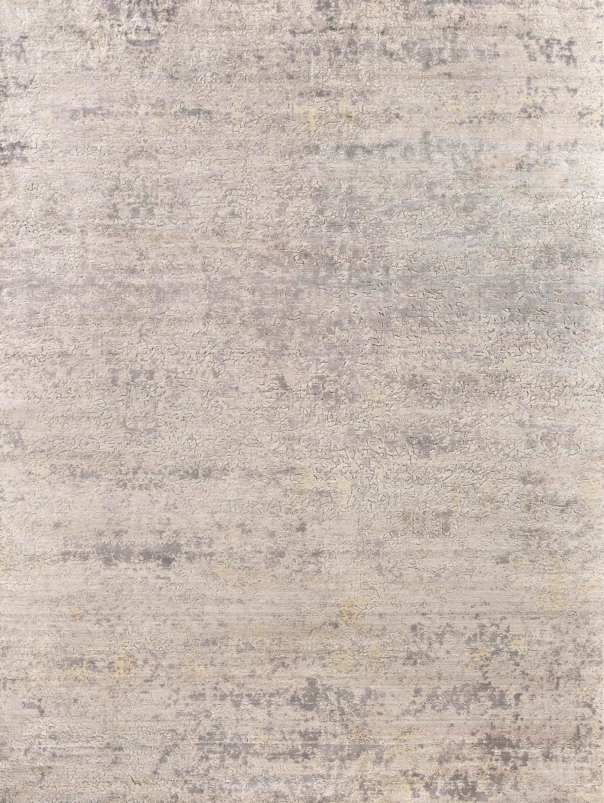 Exquisite Rugs Reflections Hand Loomed Bamboo Silk in 2527 Silver/Gray/Yellow 8' x 10' Area Rug
