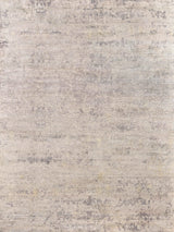 Exquisite Rugs Reflections Hand Loomed Bamboo Silk in 2527 Silver/Gray/Yellow 8' x 10' Area Rug