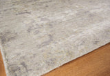 Exquisite Rugs Reflections Hand Loomed Bamboo Silk in 2527 Silver/Gray/Yellow 8' x 10' Area Rug