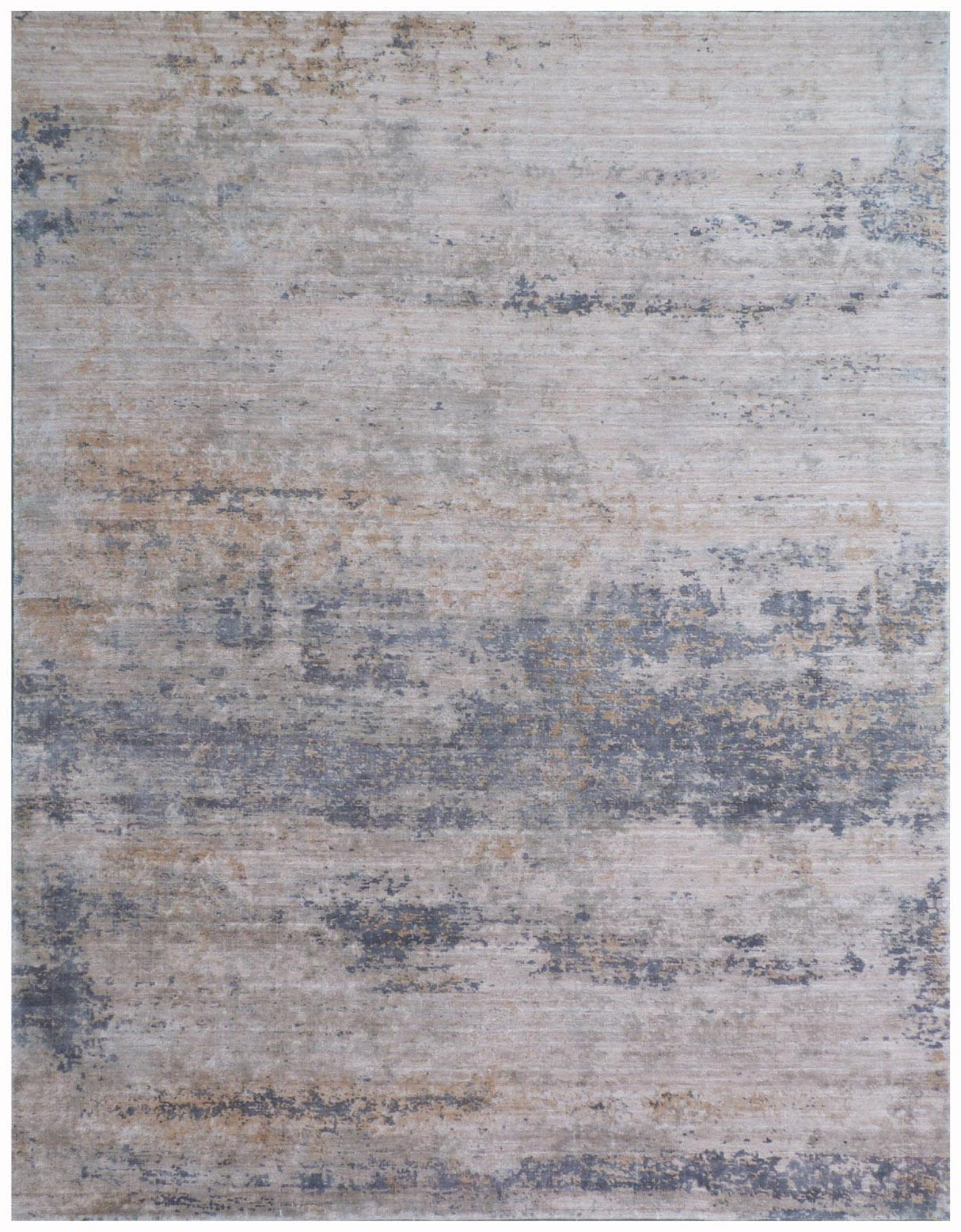 Exquisite Rugs Reflections Hand Loomed Bamboo Silk in 2529 Silver/Multi 8' x 10' Area Rug