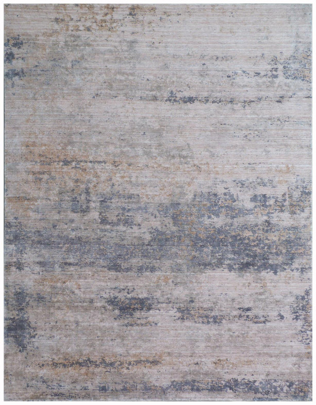 Exquisite Rugs Reflections Hand Loomed Bamboo Silk in 2529 Silver/Multi 8' x 10' Area Rug