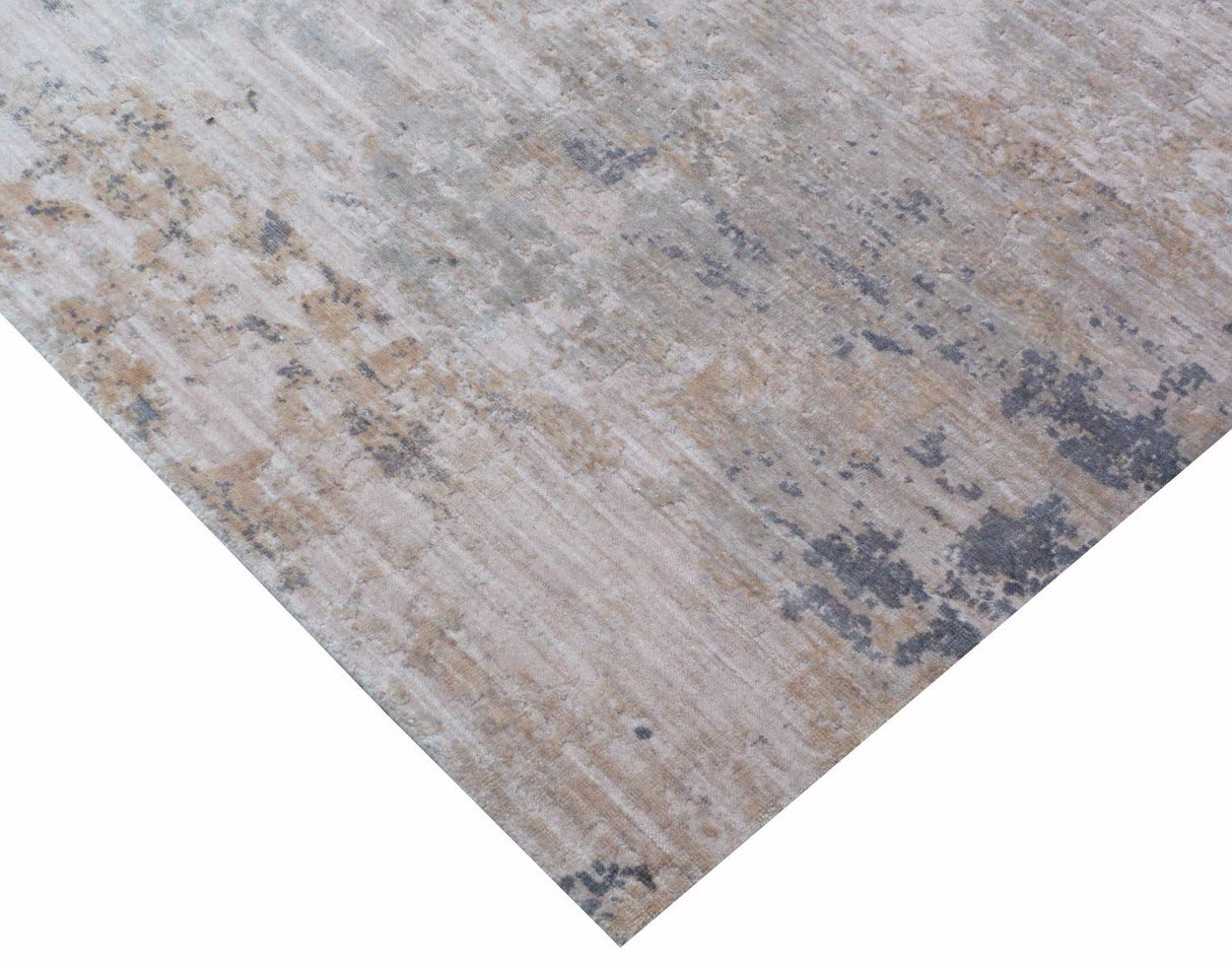 Exquisite Rugs Reflections Hand Loomed Bamboo Silk in 2529 Silver/Multi 8' x 10' Area Rug