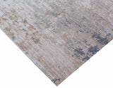 Exquisite Rugs Reflections Hand Loomed Bamboo Silk in 2529 Silver/Multi 8' x 10' Area Rug