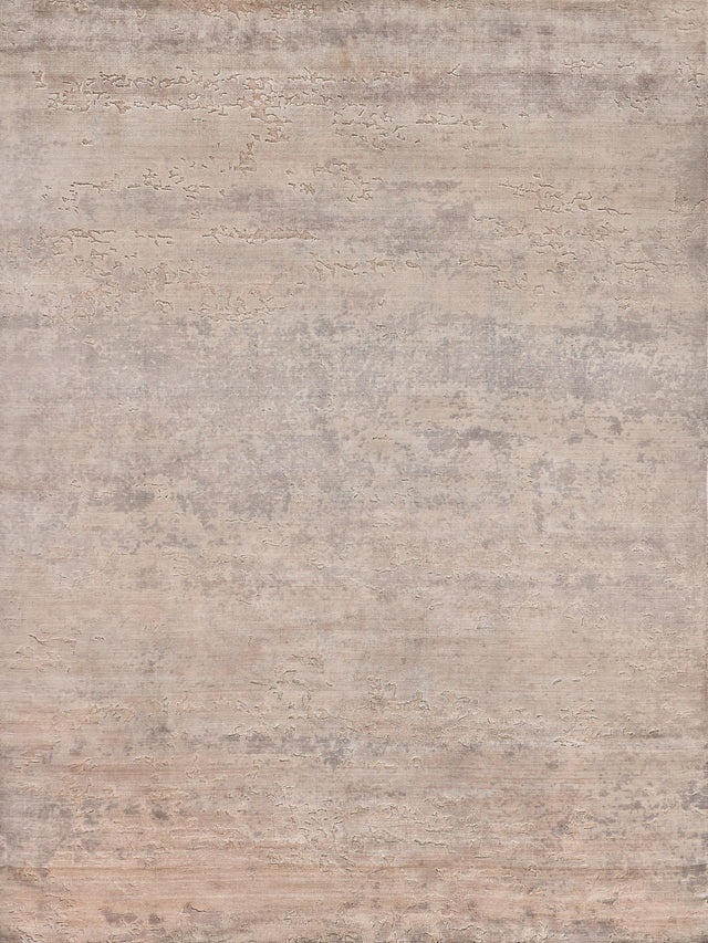 Exquisite Rugs Roset Hand Loomed Bamboo Silk in 2531 Beige/Blue 10' x 14' Area Rug