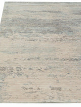 Exquisite Rugs Roset Hand Loomed Bamboo Silk in 2531 Beige/Blue 10' x 14' Area Rug