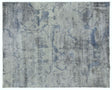 Exquisite Rugs Reflections Hand Loomed Bamboo Silk in 2533 Gray/Blue 9' x 12' Area Rug