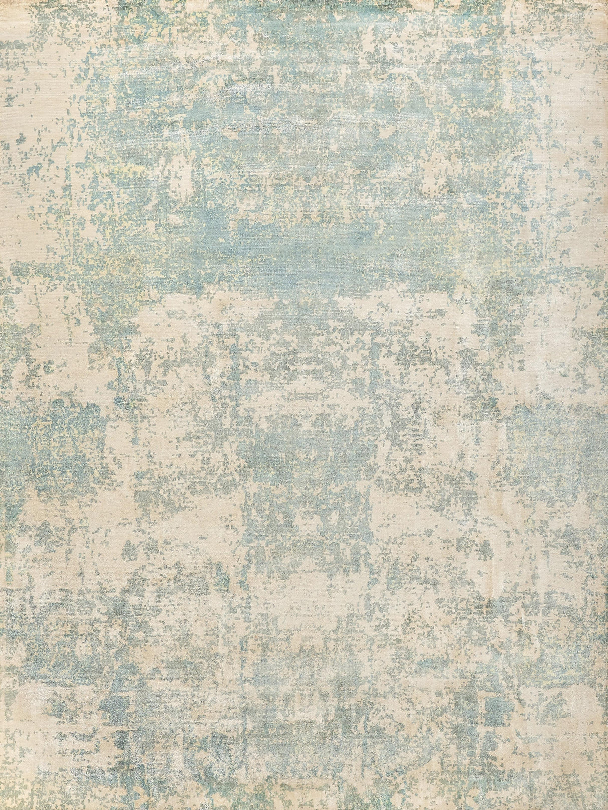 Exquisite Rugs Cassina Hand Loomed Bamboo Silk in 2538 Ivory/Light Blue 10' x 14' Area Rug