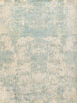 Exquisite Rugs Cassina Hand Loomed Bamboo Silk in 2538 Ivory/Light Blue 10' x 14' Area Rug