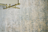 Exquisite Rugs Cassina Hand Loomed Bamboo Silk in 2538 Ivory/Light Blue 6' x 9' Area Rug