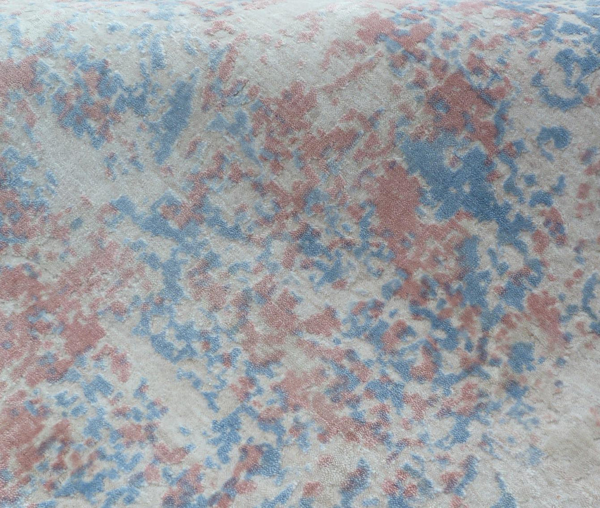 Exquisite Rugs Cassina Hand Loomed Bamboo Silk in 2539 Blue/Pink 8' x 10' Area Rug