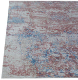 Exquisite Rugs Cassina Hand Loomed Bamboo Silk in 2539 Blue/Pink 8' x 10' Area Rug
