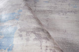 Exquisite Rugs Cassina Hand Loomed Bamboo Silk in 2541 Gray/Blue 8' x 10' Area Rug