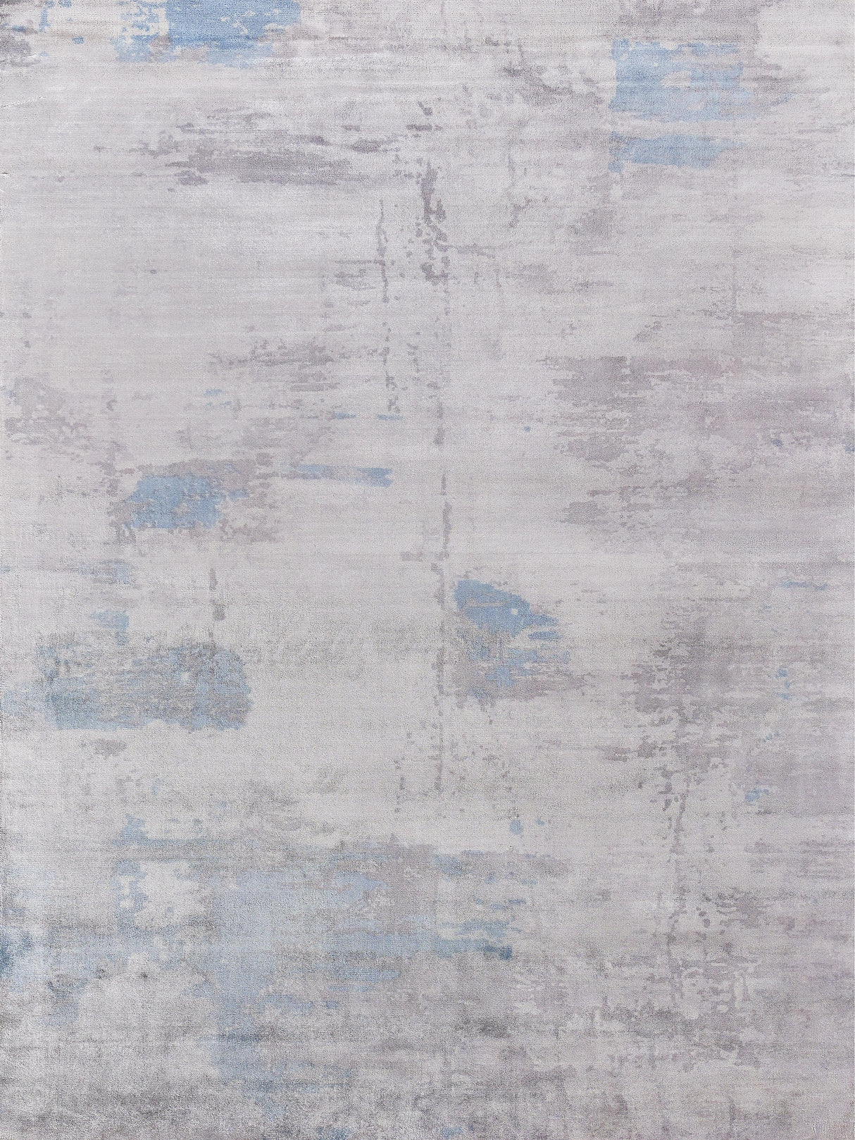 Exquisite Rugs Cassina Hand Loomed Bamboo Silk in 2541 Gray/Blue 6' x 9' Area Rug