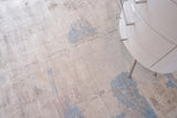Exquisite Rugs Cassina Hand Loomed Bamboo Silk in 2541 Gray/Blue 6' x 9' Area Rug