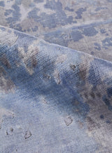 Exquisite Rugs Reflections Hand Loomed Bamboo Silk in 2543 Silver/Blue 9' x 12' Area Rug
