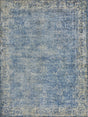 Exquisite Rugs Cassina Hand Loomed Bamboo Silk in 2545 Denim/Gold 6' x 9' Area Rug