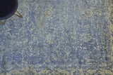 Exquisite Rugs Cassina Hand Loomed Bamboo Silk in 2545 Denim/Gold 6' x 9' Area Rug