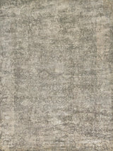 Exquisite Rugs Cassina Hand Loomed Bamboo Silk in 2548 Charcoal/Green 8' x 10' Area Rug