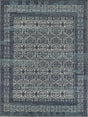 Exquisite Rugs Cadence Hand Knotted Wool/Bamboo Silk in 2567 Navy Blue/Gray 12' x 15' Area Rug