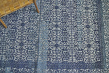 Exquisite Rugs Cadence Hand Knotted Wool/Bamboo Silk in 2567 Navy Blue/Gray 12' x 15' Area Rug