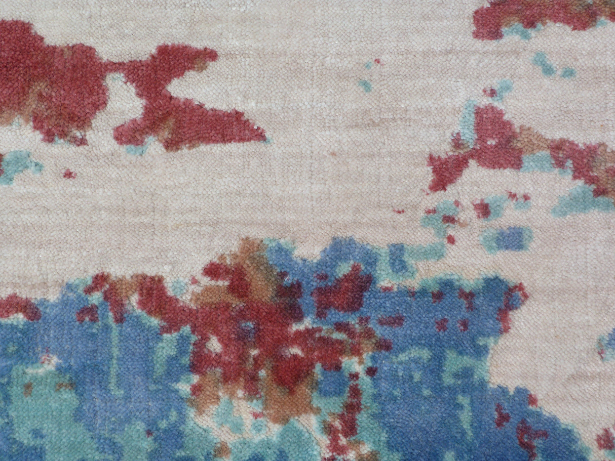 Exquisite Rugs Antolini Hand Loomed Bamboo Silk in 2618 Red/Multi 8' x 10' Area Rug