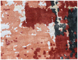 Exquisite Rugs Antolini Hand Loomed Bamboo Silk in 2622 Ivory/Blue 8' x 10' Area Rug