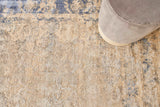 Exquisite Rugs Roset Hand Loomed Bamboo Silk in 2623 Beige/Blue 8' x 10' Area Rug