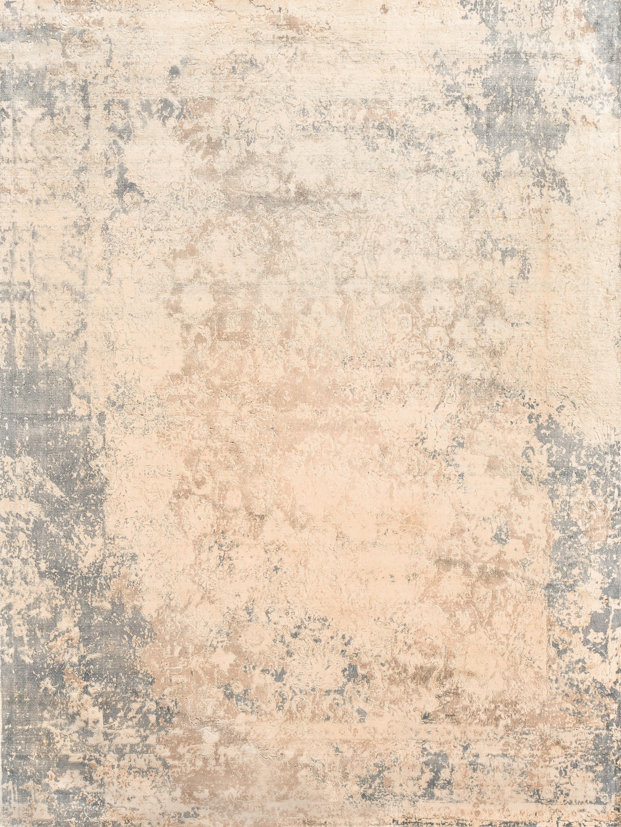 Exquisite Rugs Roset Hand Loomed Bamboo Silk in 2623 Beige/Blue 9' x 12' Area Rug