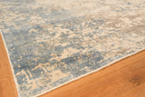 Exquisite Rugs Roset Hand Loomed Bamboo Silk in 2623 Beige/Blue 9' x 12' Area Rug
