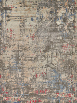 Exquisite Rugs Reflections Hand Loomed Bamboo Silk in 2628 Charcoal/Multi 9' x 12' Area Rug