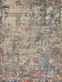 Exquisite Rugs Reflections Hand Loomed Bamboo Silk in 2628 Charcoal/Multi 9' x 12' Area Rug