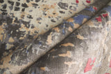 Exquisite Rugs Reflections Hand Loomed Bamboo Silk in 2628 Charcoal/Multi 9' x 12' Area Rug
