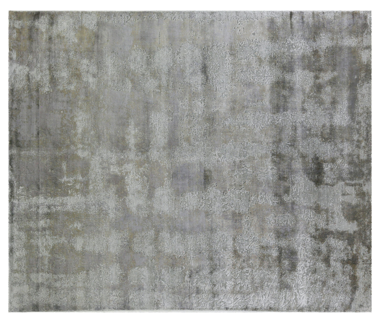 Exquisite Rugs Antolini Hand Loomed Bamboo Silk in 2634 Silver/Multi 8' x 10' Area Rug
