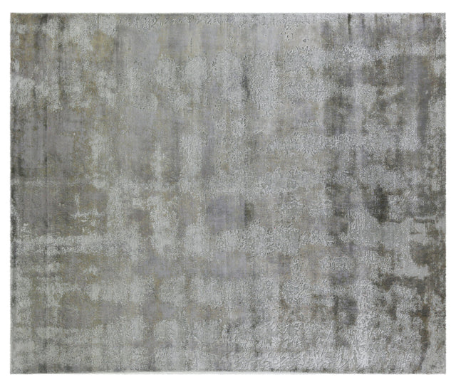 Exquisite Rugs Antolini Hand Loomed Bamboo Silk in 2634 Silver/Multi 8' x 10' Area Rug