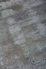 Exquisite Rugs Antolini Hand Loomed Bamboo Silk in 2634 Silver/Multi 8' x 10' Area Rug