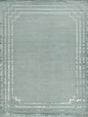 Exquisite Rugs Vero Hand Knotted Wool/Bamboo Silk in 2688 Aqua/Blue 6' x 9' Area Rug