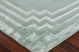 Exquisite Rugs Vero Hand Knotted Wool/Bamboo Silk in 2688 Aqua/Blue 8' x 10' Area Rug
