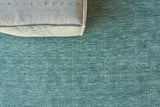 Exquisite Rugs Roche Hand Loomed New Zealand Wool in 2734 Soft Teal 16' x 21.83' Area Rug