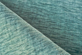 Exquisite Rugs Roche Hand Loomed New Zealand Wool in 2734 Soft Teal 8' x 10' Area Rug