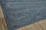 Exquisite Rugs Roche Hand Loomed New Zealand Wool in 2735 Dark Blue 12' x 15' Area Rug