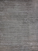 Exquisite Rugs Calla Hand Loomed Bamboo Silk in 2873 Dark Silver 6' x 9' Area Rug