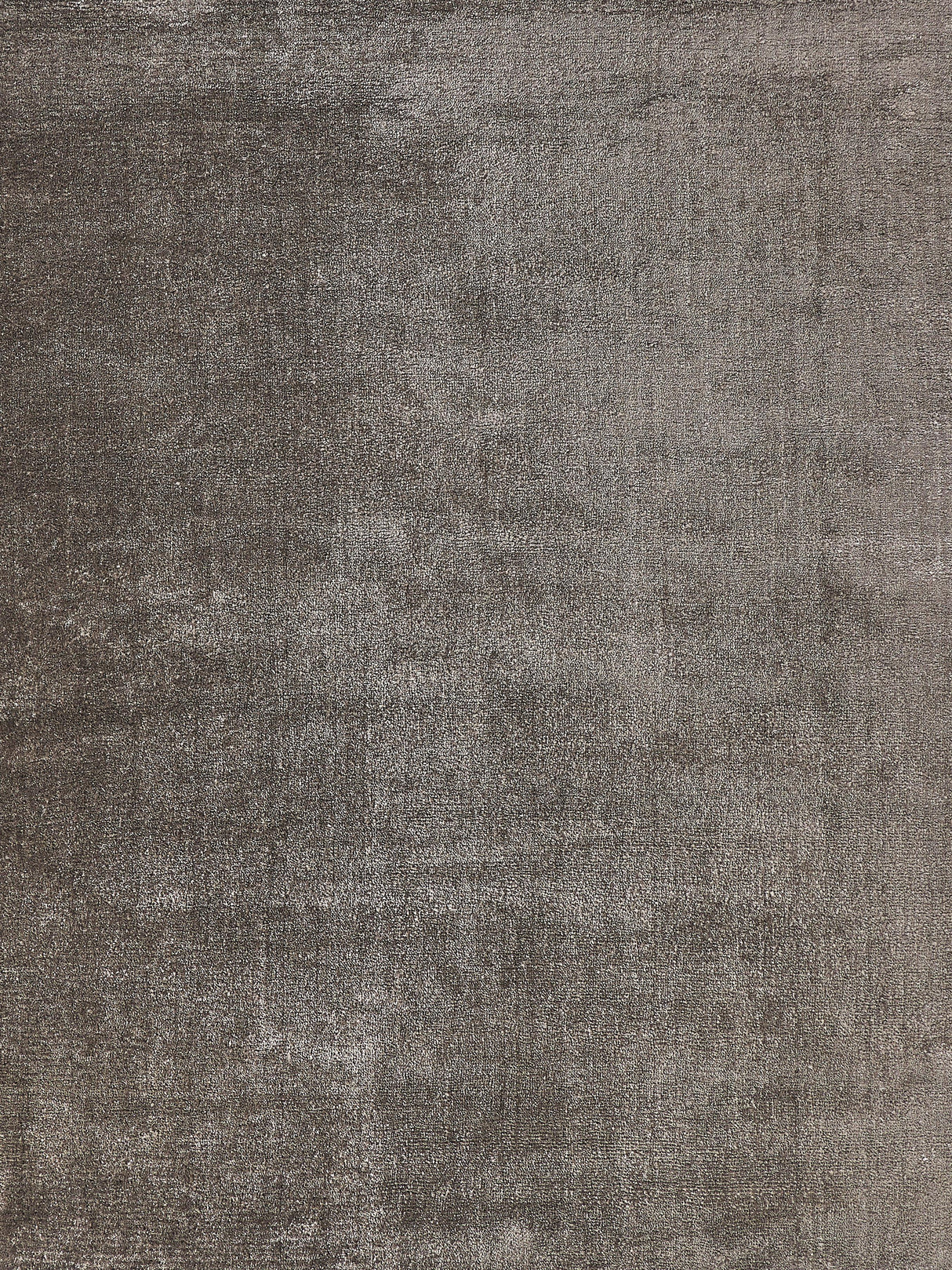 Exquisite Rugs Calla Hand Loomed Bamboo Silk in 2874 Dark Brown 6' x 9' Area Rug