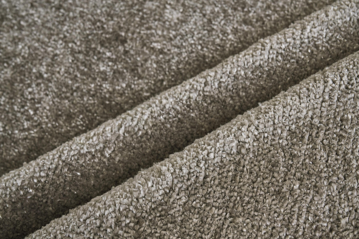 Exquisite Rugs Calla Hand Loomed Bamboo Silk in 2874 Dark Brown 6' x 9' Area Rug