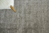 Exquisite Rugs Calla Hand Loomed Bamboo Silk in 2874 Dark Brown 6' x 9' Area Rug