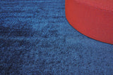Exquisite Rugs Calla Hand Loomed Bamboo Silk in 2877 Navy Blue 10' x 14' Area Rug