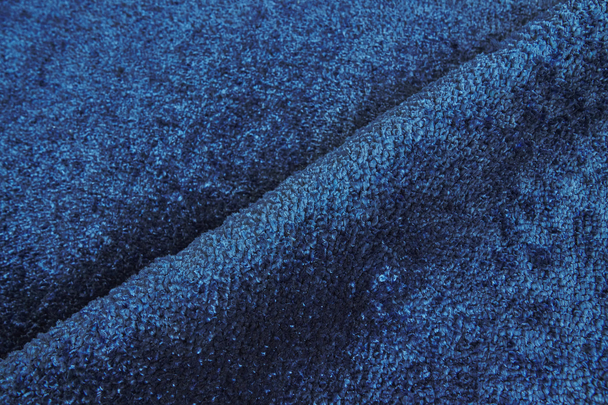 Exquisite Rugs Calla Hand Loomed Bamboo Silk in 2877 Navy Blue 10' x 14' Area Rug