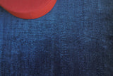Exquisite Rugs Calla Hand Loomed Bamboo Silk in 2877 Navy Blue 10' x 14' Area Rug