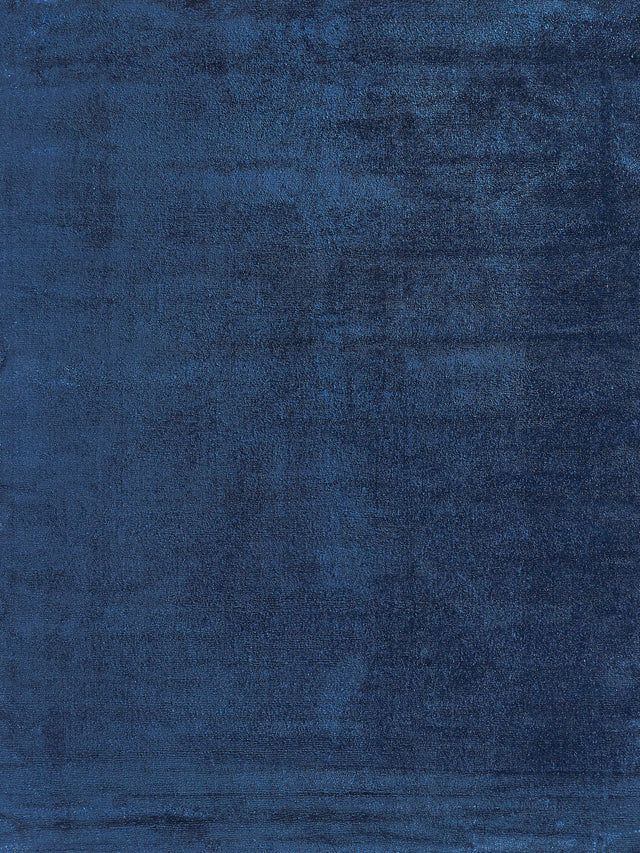 Exquisite Rugs Calla Hand Loomed Bamboo Silk in 2877 Navy Blue 10' x 14' Area Rug