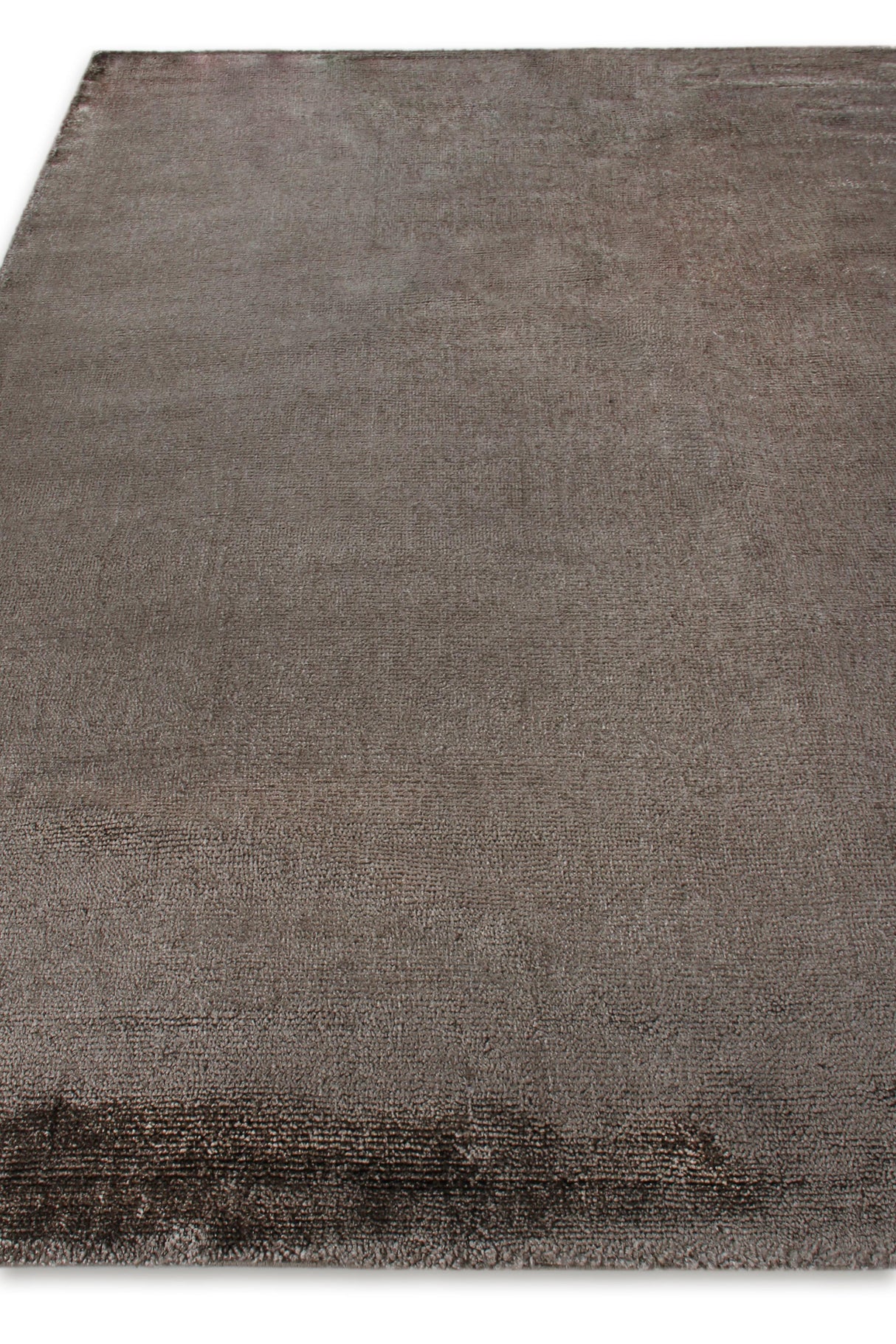 Exquisite Rugs Calla Hand Loomed Bamboo Silk in 2875 Khaki 6' x 9' Area Rug