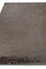 Exquisite Rugs Calla Hand Loomed Bamboo Silk in 2875 Khaki 6' x 9' Area Rug